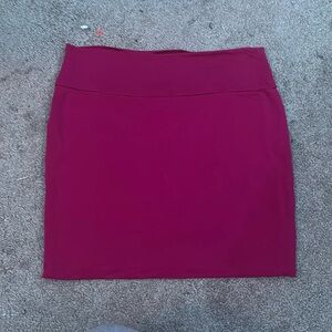 purple/pink skirt